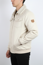 Classic Men's Sherpa Collar Bomber Jacket