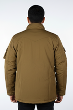 Men's Premium Khaki Utility Parka Jacket