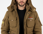 Men's Premium Khaki Utility Parka Jacket