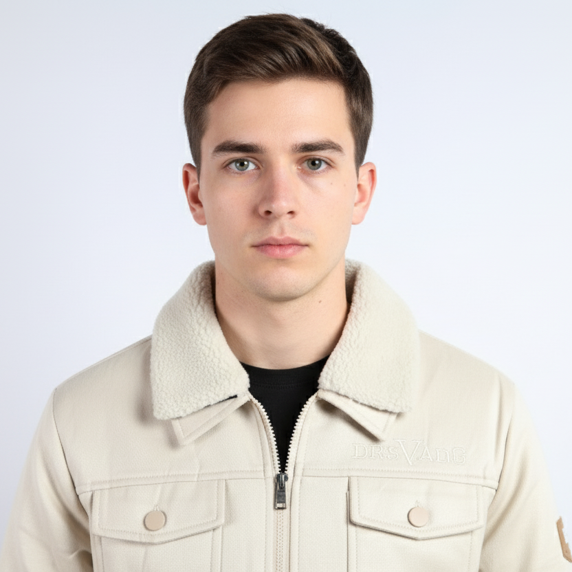 Classic Men's Sherpa Collar Bomber Jacket