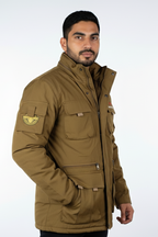 Men's Premium Khaki Utility Parka Jacket